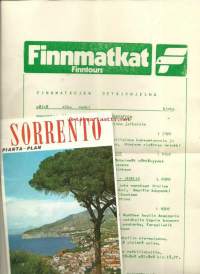 Finnmatkat retkiohjelma ja Sorrento - matkailuesite kartta