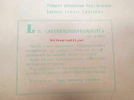 Opi leikkien - Palapeli äidinkielen harjoitukseksi - Laatinut Inkeri Laurinen -L2 lauseenjäsenharjoitus (48 palasta, Kertomus - Timo suoriutuu kokeesta - kuvitus