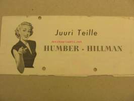 Humber Hillman myyntiesite