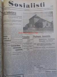 Sosialisti lehden puolivuosikerta 1931 1. heinäkuun-31. joulukuuta