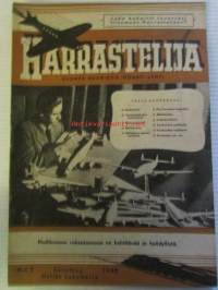 Harrastelija 1948 nr 2, sis. mm. Radiotutka, Siipiopasteet II, Sähköukule, Sähkölukko, Kuukauden malliauto, ym.