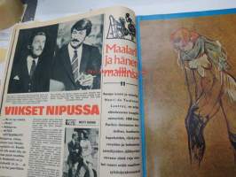 Koti-Posti 1969 nr 21, sis. mm. seur. artikkelit / kuvat / mainokset; Ritva Holmin (Vähä-Heikkilä) tarina - naimisiin halvaantumisesta huolimatta, Helvetin