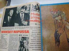 Koti-Posti 1969 nr 21, sis. mm. seur. artikkelit / kuvat / mainokset; Ritva Holmin (Vähä-Heikkilä) tarina - naimisiin halvaantumisesta huolimatta, Helvetin