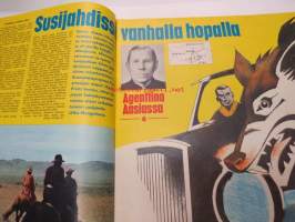 Koti-Posti 1969 nr 21, sis. mm. seur. artikkelit / kuvat / mainokset; Ritva Holmin (Vähä-Heikkilä) tarina - naimisiin halvaantumisesta huolimatta, Helvetin