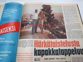 Koti-Posti 1969 nr 21, sis. mm. seur. artikkelit / kuvat / mainokset; Ritva Holmin (Vähä-Heikkilä) tarina - naimisiin halvaantumisesta huolimatta, Helvetin