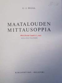 Maatalouden mittausoppia