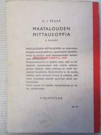 Maatalouden mittausoppia
