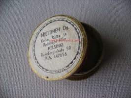 Miettinen Oy Hki Kulta-, kello- ja optillinen liike vanha pahvirasia 3x1,5  cm - tuotepakkaus
