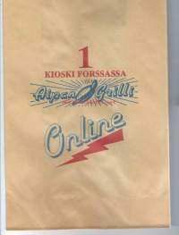 Aipan Grilli 1 Kioski Forssassa Online 15x30  cm - kauppapussi, tuotepakkaus käyttämätön