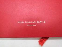 Yrjö Sirolan Säätiö -adressikannet + onnittelulehti Turun Tupakkatyöläisten am. os. 31 ry:lle