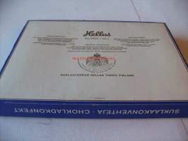 Hellas  suklaarasia nr 0420  - tyhjä tuotepakkaus 23x17x2,5  cm