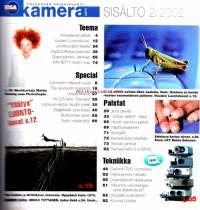 Kameralehti 2/2002.  Katso sisällysluettelo kuvista.