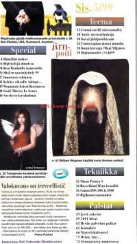 Kameralehti 5/1999.  Katso sisällysluettelo kuvista.