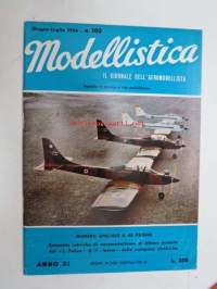 Modellistica 1966 Giugno-Luglio -lentokonepienoismallien harrastelehti