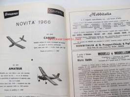 Modellistica 1966 Giugno-Luglio -lentokonepienoismallien harrastelehti