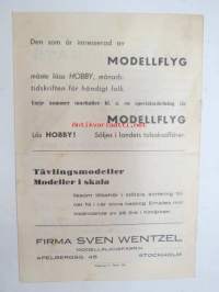 Bygganvisningar för modeller i skala 1/50 av Svenska Flygvapnets Jaktplan J9 -rakennusohjeet lentokoneen pienoismallille