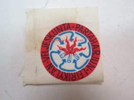 Partaharjun Leirikylän Veljeskunta -kangasmerkki