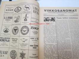 Viikko-Sanomat (Yleistajuinen talouspoliittinen viikkolehti) 1940 nr 31-32, ilmestynyt 28.8.1940