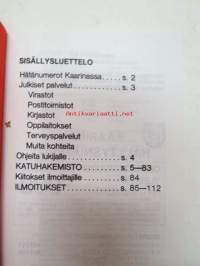 Kaarinan katuhakemisto 1989