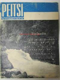 Peitsi 1965 nr 12, sis.mm. seur. artikkelit / kuvat / mainokset; Muhumäen taistelu, Suomen maanpuolustus keskiajalla, Karjalaidän etuvartiona, Jorma Nieminen