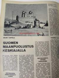 Peitsi 1965 nr 12, sis.mm. seur. artikkelit / kuvat / mainokset; Muhumäen taistelu, Suomen maanpuolustus keskiajalla, Karjalaidän etuvartiona, Jorma Nieminen