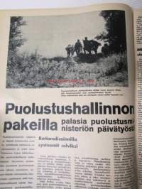 Peitsi 1965 nr 12, sis.mm. seur. artikkelit / kuvat / mainokset; Muhumäen taistelu, Suomen maanpuolustus keskiajalla, Karjalaidän etuvartiona, Jorma Nieminen