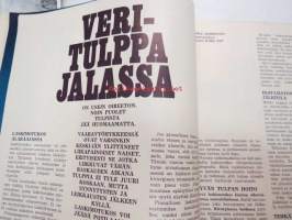 Kauneus ja terveys 1970 nr 7, sis.mm. seur. artikkelit / kuvat / mainokset; Kansikuva Lasse Mårtenson, Hypnoosi ei ole ihmelääke, Fazer Ranskalaisia pastilleja,
