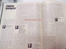 Kauneus ja terveys 1970 nr 7, sis.mm. seur. artikkelit / kuvat / mainokset; Kansikuva Lasse Mårtenson, Hypnoosi ei ole ihmelääke, Fazer Ranskalaisia pastilleja,