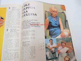 Kauneus ja terveys 1970 nr 7, sis.mm. seur. artikkelit / kuvat / mainokset; Kansikuva Lasse Mårtenson, Hypnoosi ei ole ihmelääke, Fazer Ranskalaisia pastilleja,
