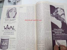 Kauneus ja terveys 1970 nr 7, sis.mm. seur. artikkelit / kuvat / mainokset; Kansikuva Lasse Mårtenson, Hypnoosi ei ole ihmelääke, Fazer Ranskalaisia pastilleja,