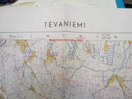 Tevaniemi nr 2211 10 Peruskartta 1:20 000, 1959