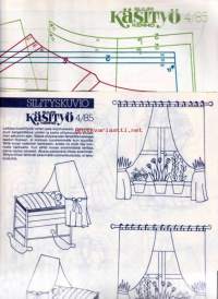 Suuri Käsityökerho 4/1985.  Kaava-arkki arkki mukana