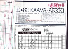 Suuri Käsityökerho 10/1982.  Kaava-arkki arkki mukana