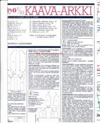 Suuri Käsityökerho 6/1983.  Kaava-arkki arkki mukana