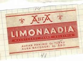 Limonaadia - juomaetiketti