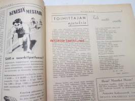 Muusikko - Suomen Muusikkojen Liiton lehti, 1949 nr 7, sis. mm.; L. Lindell - Fagotin suuhin, Louis Armstrong Suomessa, Turistimuusikko kuvaa Italian kesää -