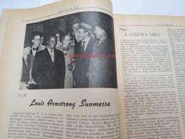 Muusikko - Suomen Muusikkojen Liiton lehti, 1949 nr 7, sis. mm.; L. Lindell - Fagotin suuhin, Louis Armstrong Suomessa, Turistimuusikko kuvaa Italian kesää -