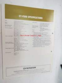 Pioneer CT-F500 Cassette Deck -myyntiesite