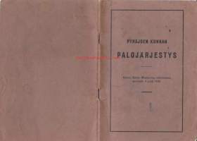 Pyhäjoen kunnan palojärjestys, 1936.