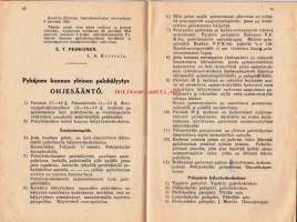Pyhäjoen kunnan palojärjestys, 1936.