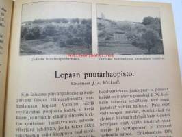 Otava - Kuvallinen kuukauslehti 1915 -sidottu vuosikerta, sisältää runsaasti mielenkiintoisia artikkeleita eri aihepiireistä, painokuvia, kannet sidottu tässä