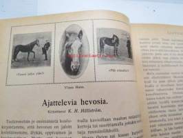 Otava - Kuvallinen kuukauslehti 1915 -sidottu vuosikerta, sisältää runsaasti mielenkiintoisia artikkeleita eri aihepiireistä, painokuvia, kannet sidottu tässä