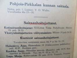 Tampereen lääkäriluettelo v.1937