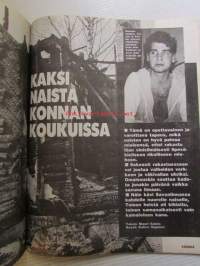 Alibi 1990 nr 7, sis. mm. artikkelit / kuvat / mainokset; Jari Olavi Lammasniemi katoaminen, Arto Kyllönen, Kullan ostaja Turkka Elovirta ja välittäjä Juhani