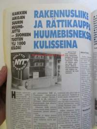 Alibi 1990 nr 7, sis. mm. artikkelit / kuvat / mainokset; Jari Olavi Lammasniemi katoaminen, Arto Kyllönen, Kullan ostaja Turkka Elovirta ja välittäjä Juhani