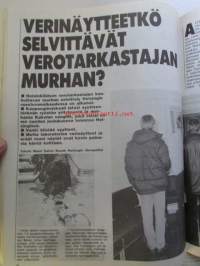 Alibi 1990 nr 7, sis. mm. artikkelit / kuvat / mainokset; Jari Olavi Lammasniemi katoaminen, Arto Kyllönen, Kullan ostaja Turkka Elovirta ja välittäjä Juhani
