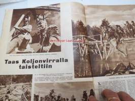 Suomen Kuvalehti 1958 nr 29, ilmestynyt 19.7.1958, sis. mm. seur. artikkelit / kuvat / mainokset; Kansikuva &quot;Venäläinen kaunotar Pokrovan kylästä&quot;,