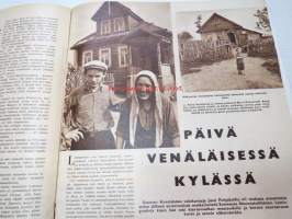 Suomen Kuvalehti 1958 nr 29, ilmestynyt 19.7.1958, sis. mm. seur. artikkelit / kuvat / mainokset; Kansikuva &quot;Venäläinen kaunotar Pokrovan kylästä&quot;,