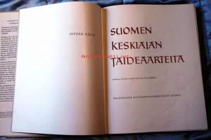 Suomen keskiajan taideaarteita, 1960. 1. painos.  Pahvikotelossa.