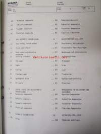 Scania reservdelskatalog nr 211 Buschassier BR111MV - Varaosaluettelo nr 211 Linja-auton alusta BR 111MV